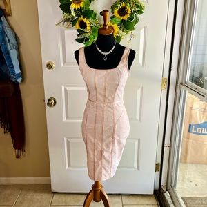 Pink Lace Bodycon Dress